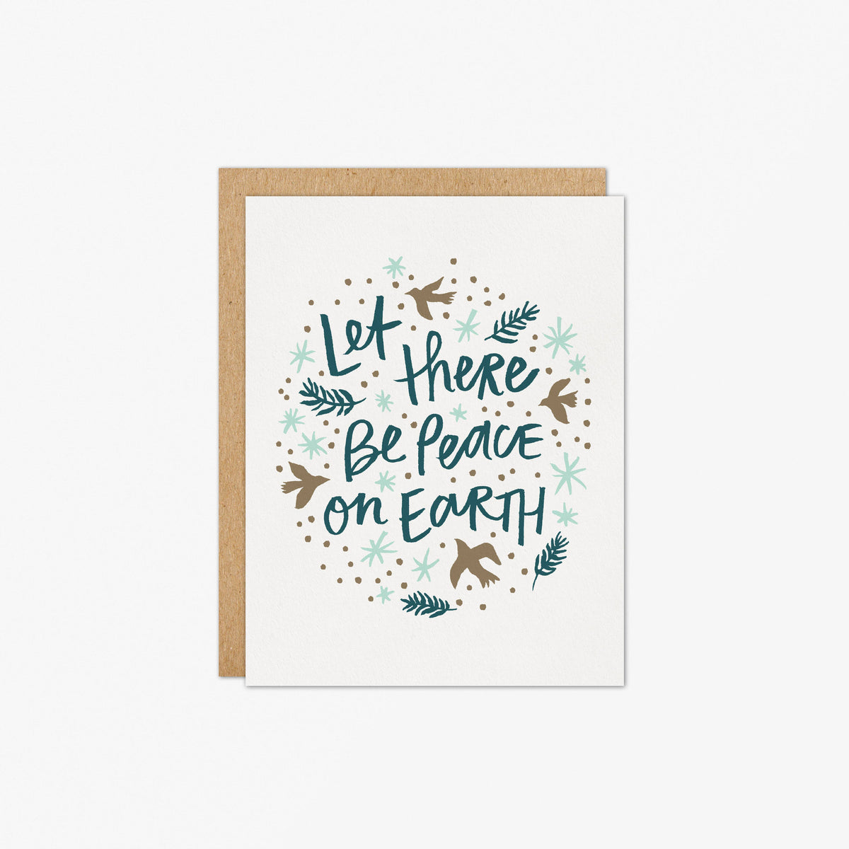 Peace on Earth Card – Letterpress PLAY, image size:1200x1200