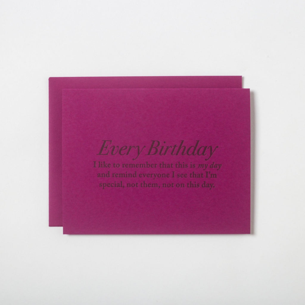 Birthday Card Set of Six - Austin, Texas Gift Shop - Letterpress printed - Special Card