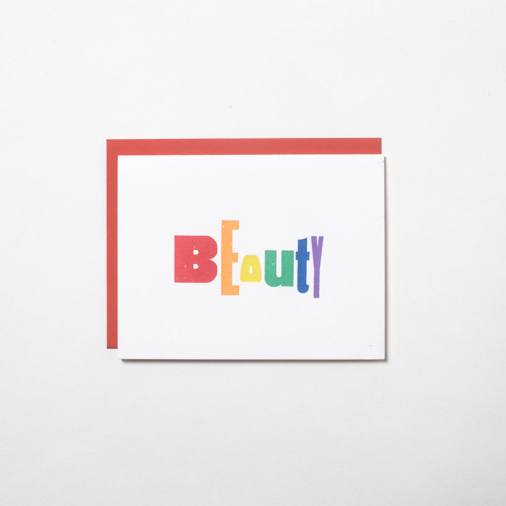 Cards for a Cause - Rainbow Beauty - Card - Austin, Texas Gift Shop - Letterpress printed