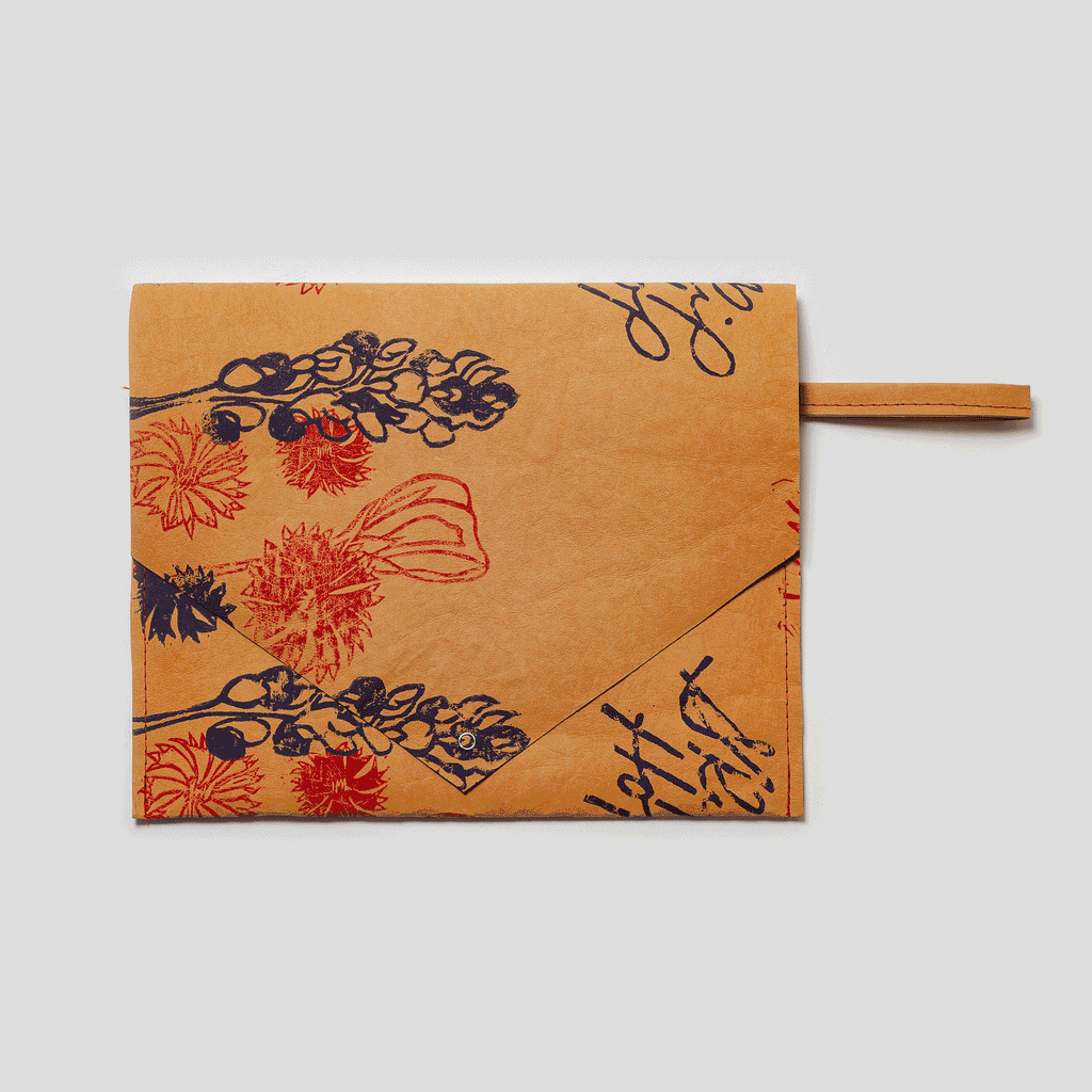 Washable Paper Courier Clutch - Wildflower - Austin, Texas Gift Shop - Handmade with love - Options