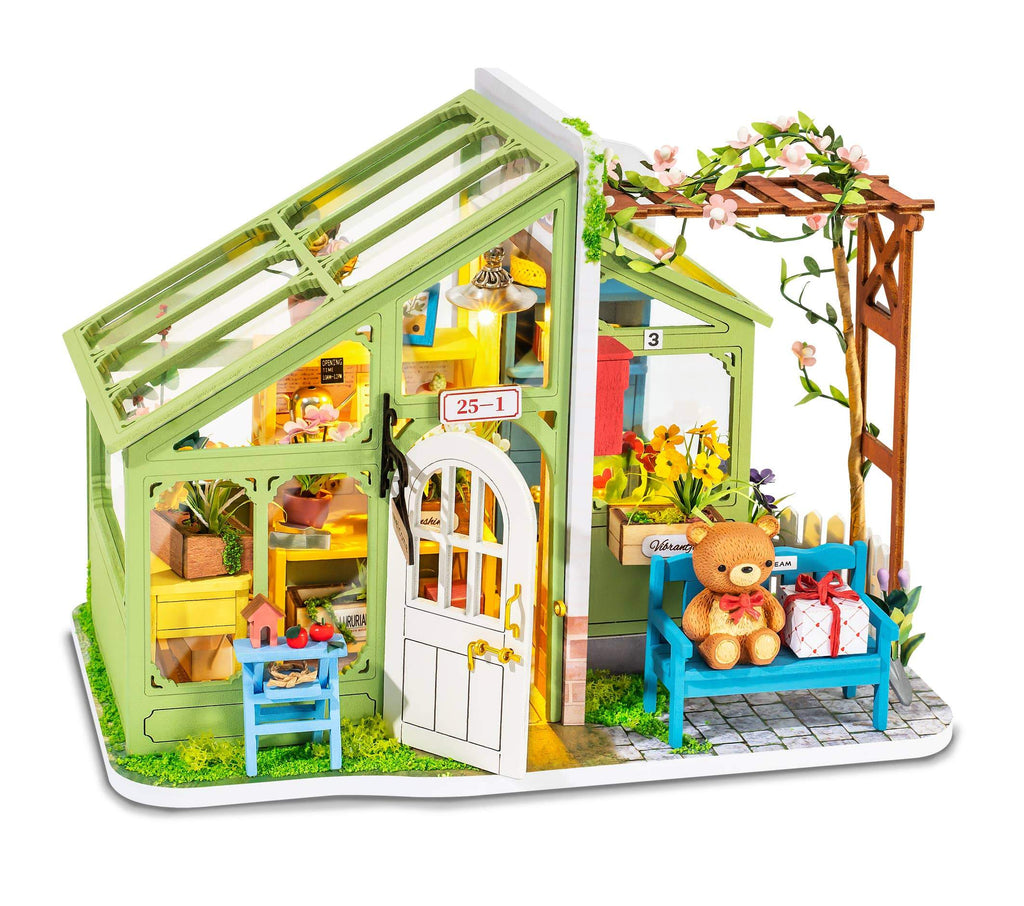 DIY Miniature Dollhouse Kit: Spring Encounter Flowers - Toy 
