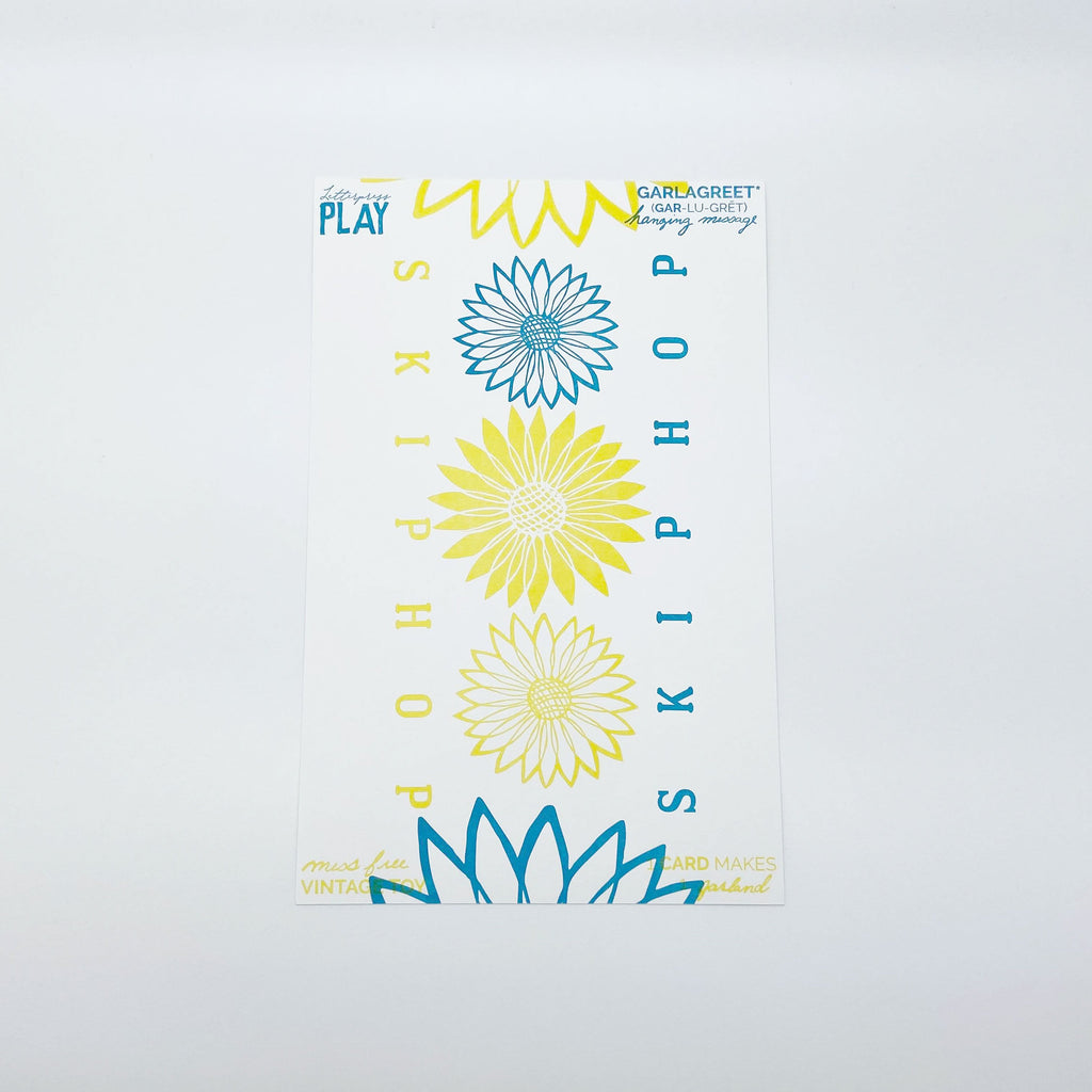 Garlagreet - Sunflower -  Austin Gift Shop - Letterpress printed and handmade