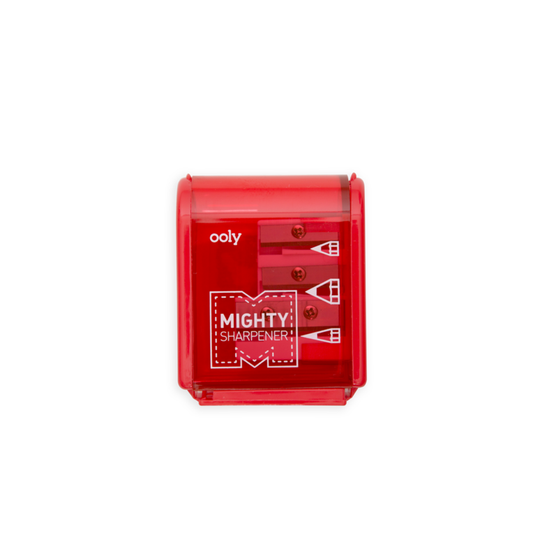 Red 3 pencil size Mighty Sharpener - Austin Gift Shop
