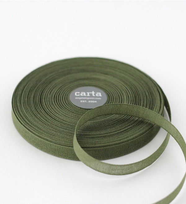 Olive Loose Weave Cotton Ribbon Translucent- Austin Gift Shop