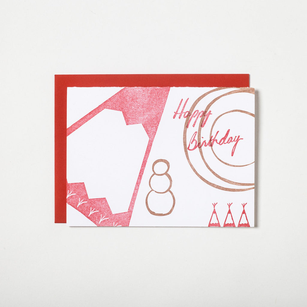 Thaumacard - Snowfriend - Card-  Austin, Texas Gift Shop - Letterpress printed and handmade with love
