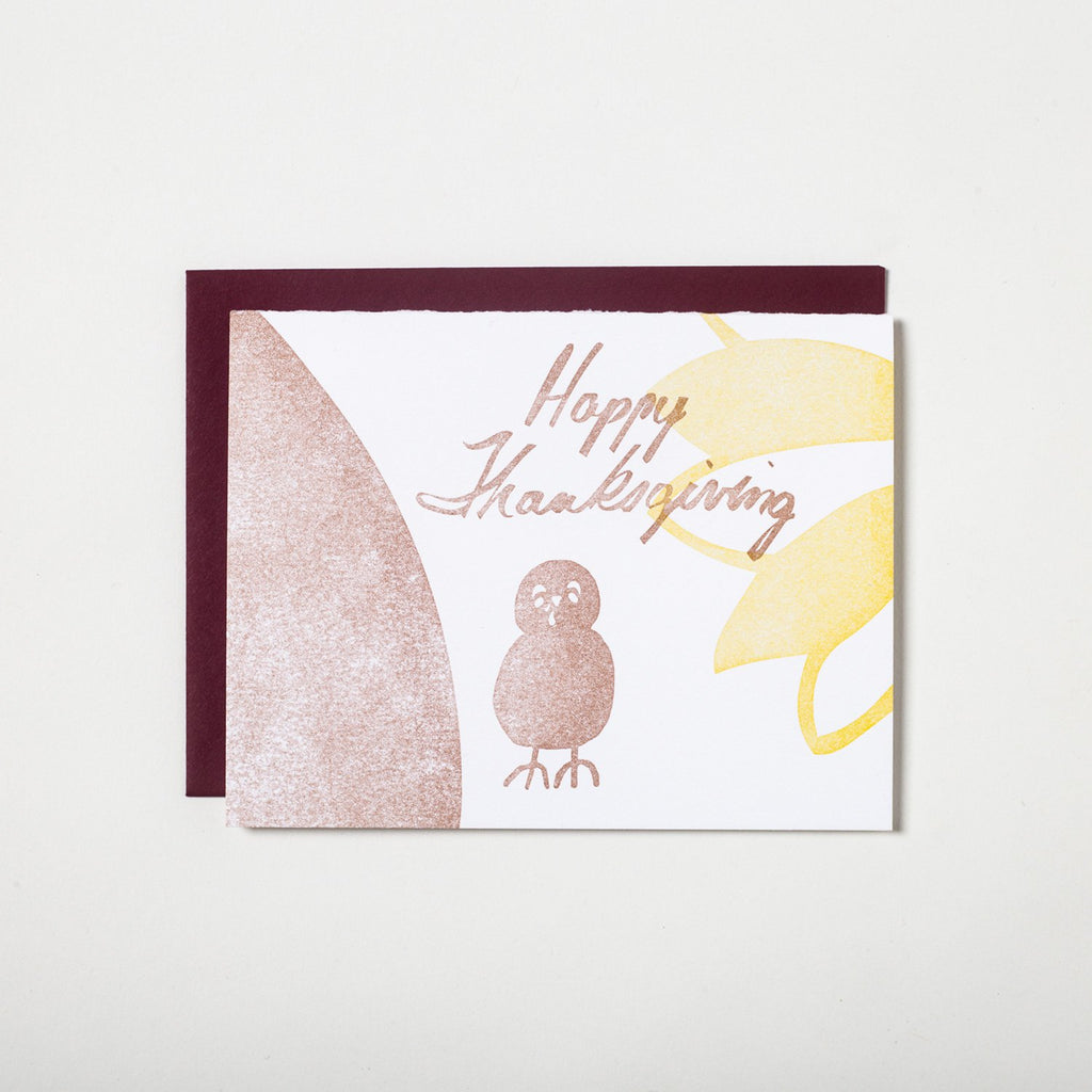 Thaumacard - Thanksgiving Turkey - Austin, Texas Gift Shop - Letterpress printed and handmade