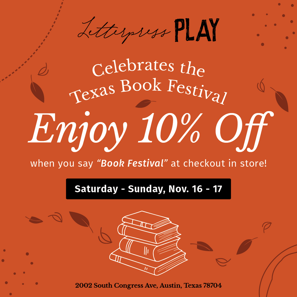 Celebrate the Texas Book Festival With 10% Off