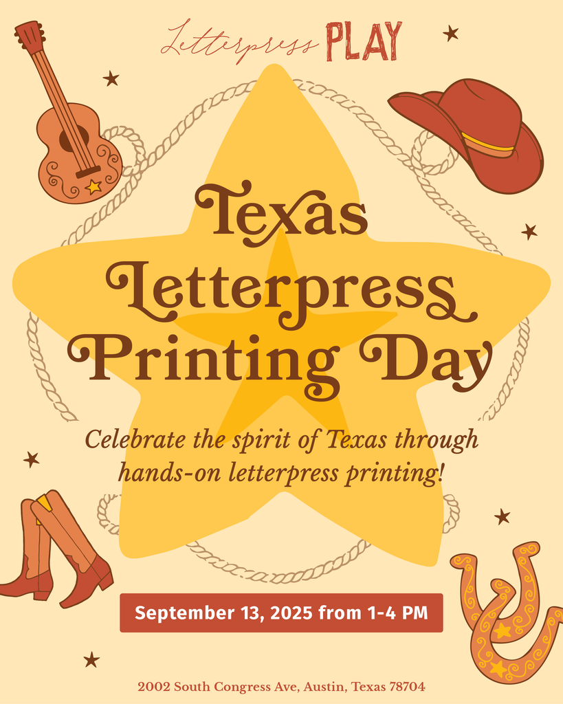 Texas Letterpress Printing Day