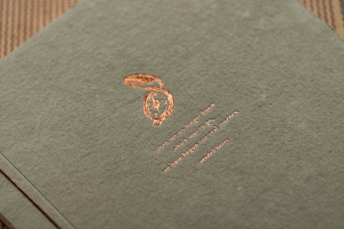 Wendell Berry letterpress inspiration journal