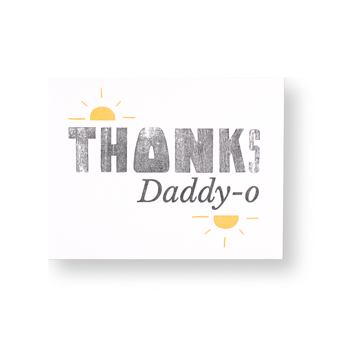 Thanks Daddy-O Gratitude Card
