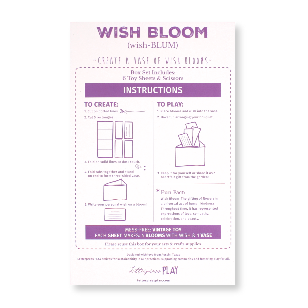 Wishbloom Paper Toy Box (Pack of 6)