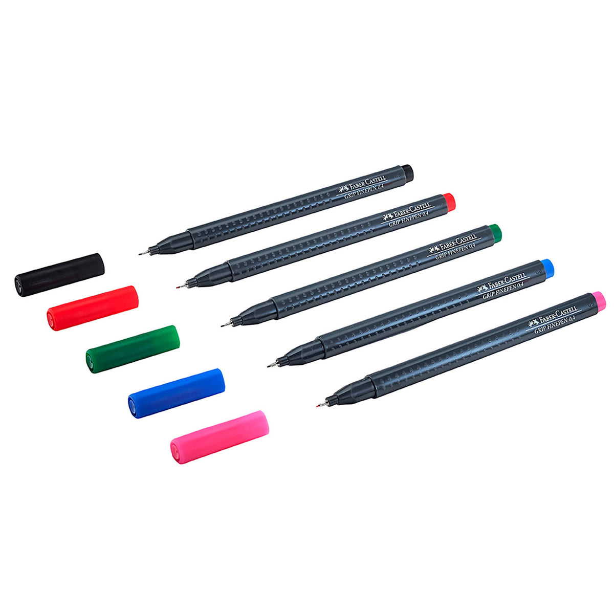 Grip Fineliner Thin Markers Basic Colors 5ct