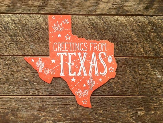 Texas State Postcard