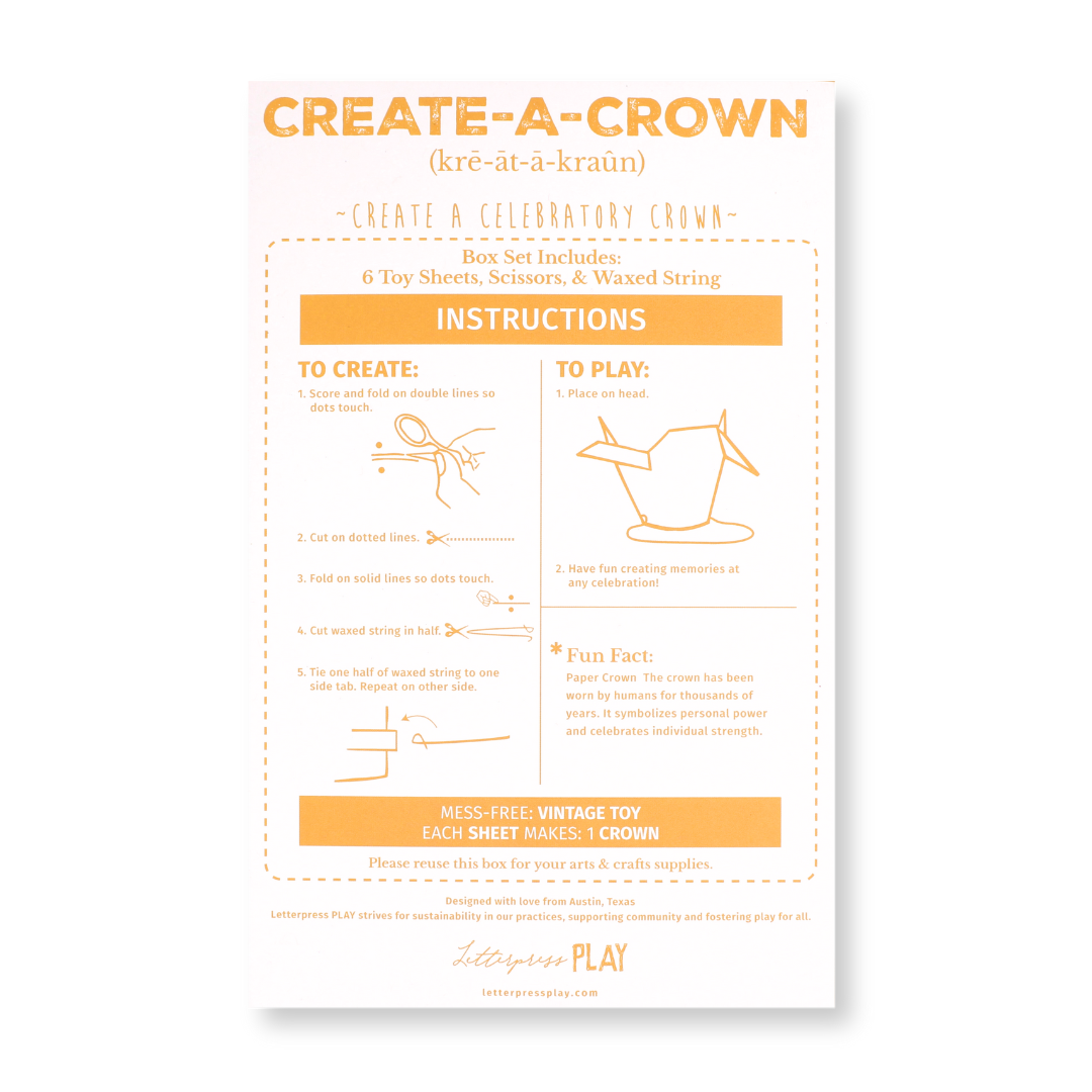 Create-A-Crown Paper Toy Box (Pack of 6)