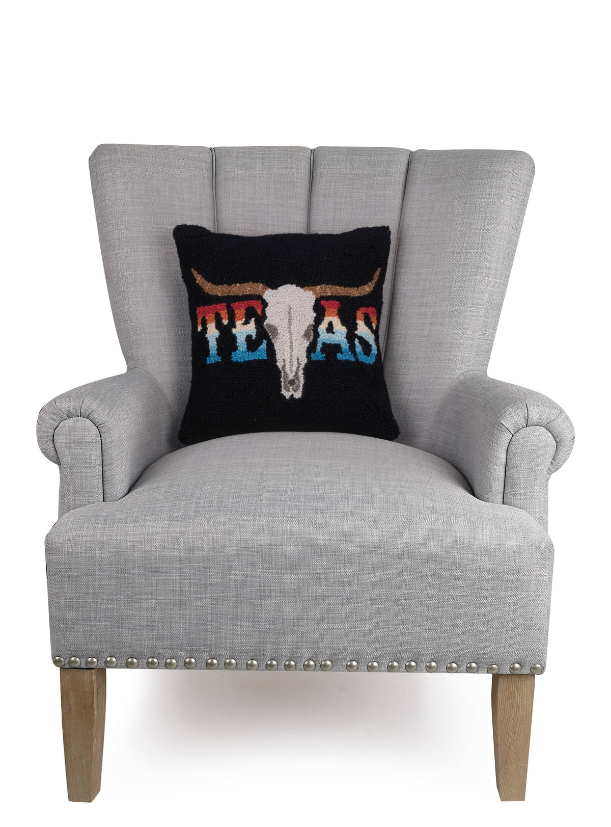 Longhorn Skull Texas Hook Pillow