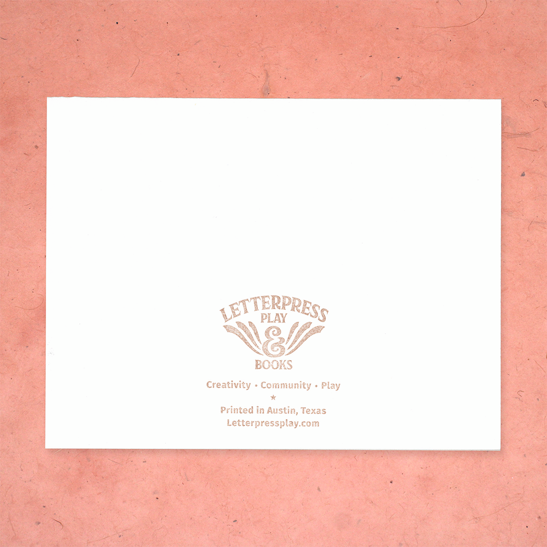 Yeehaw Letterpress Birthday Card