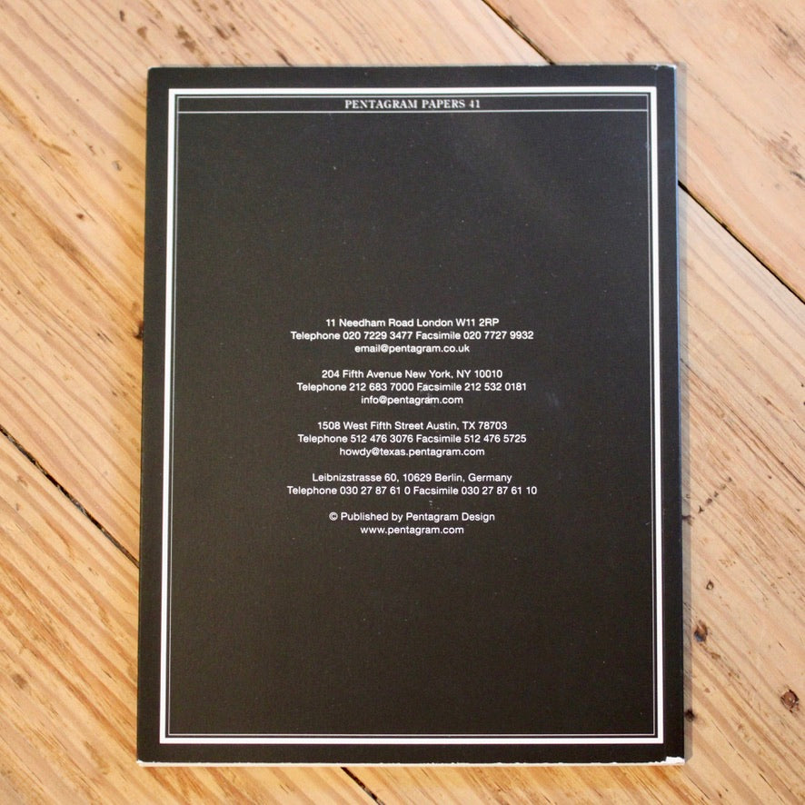 Pentagram Papers 41: WTC