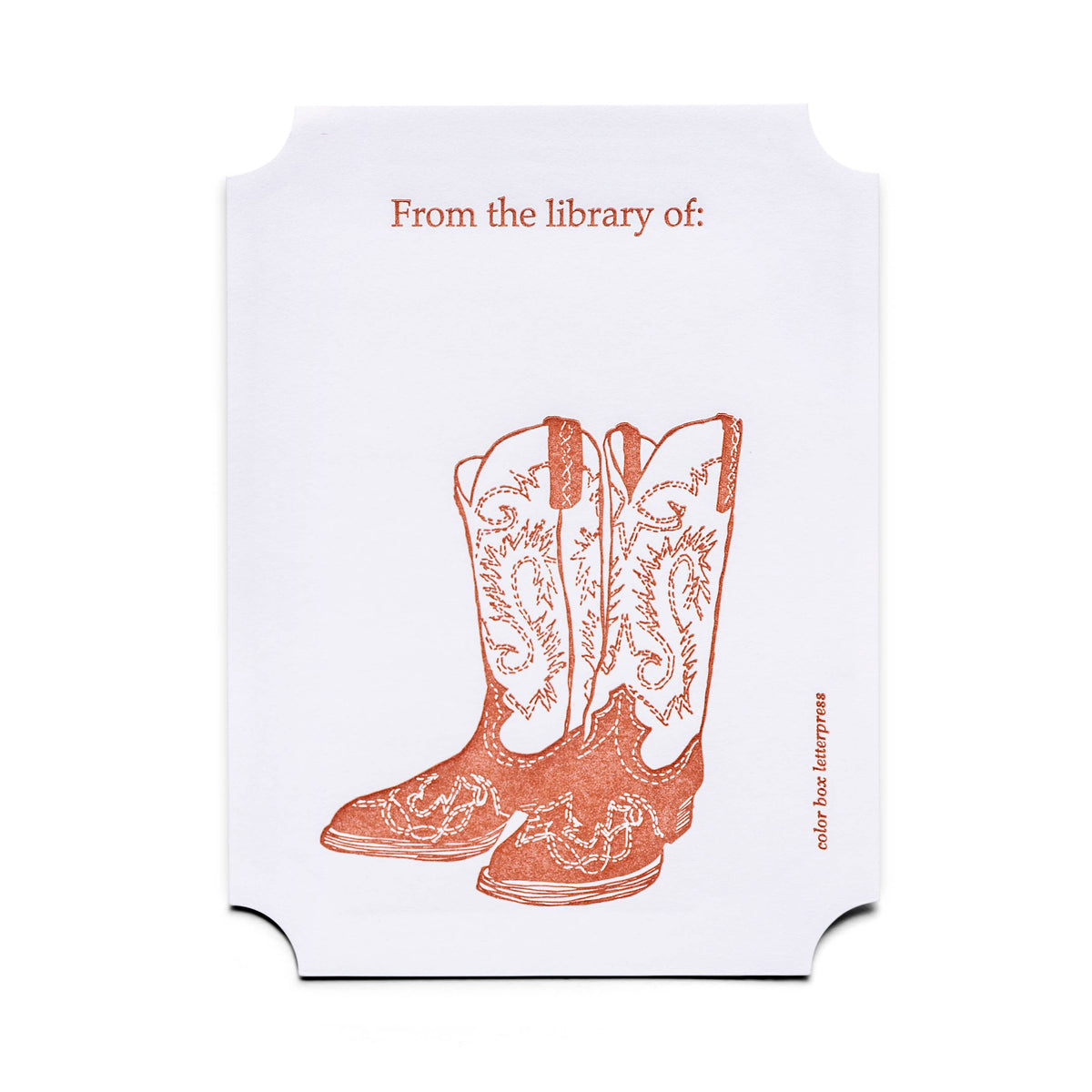 Boot Bookplates - Set of 4