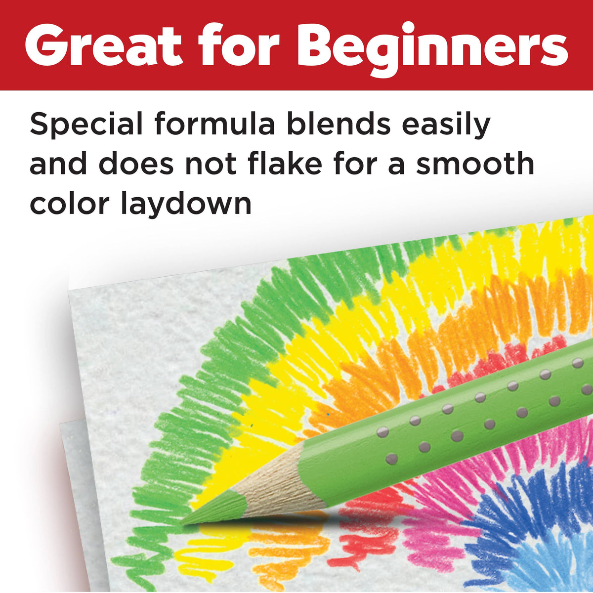 12 Grip EcoPencils - Colored Pencils w/ Raised Grip