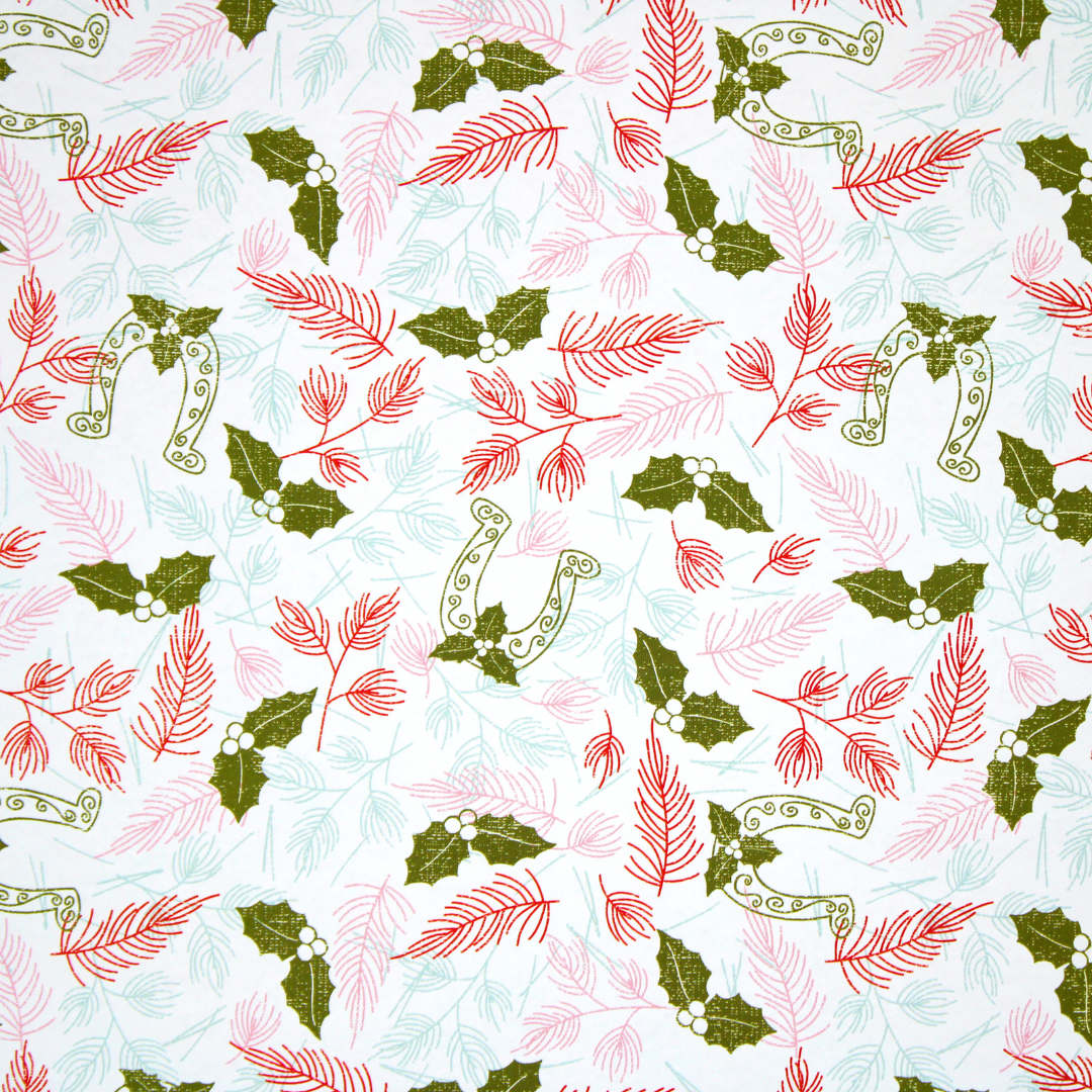 Holly & Boots Holiday Wrapping Paper