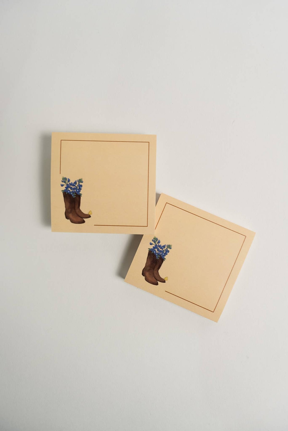 Cowboy Boots & Bluebonnets Sticky Notes