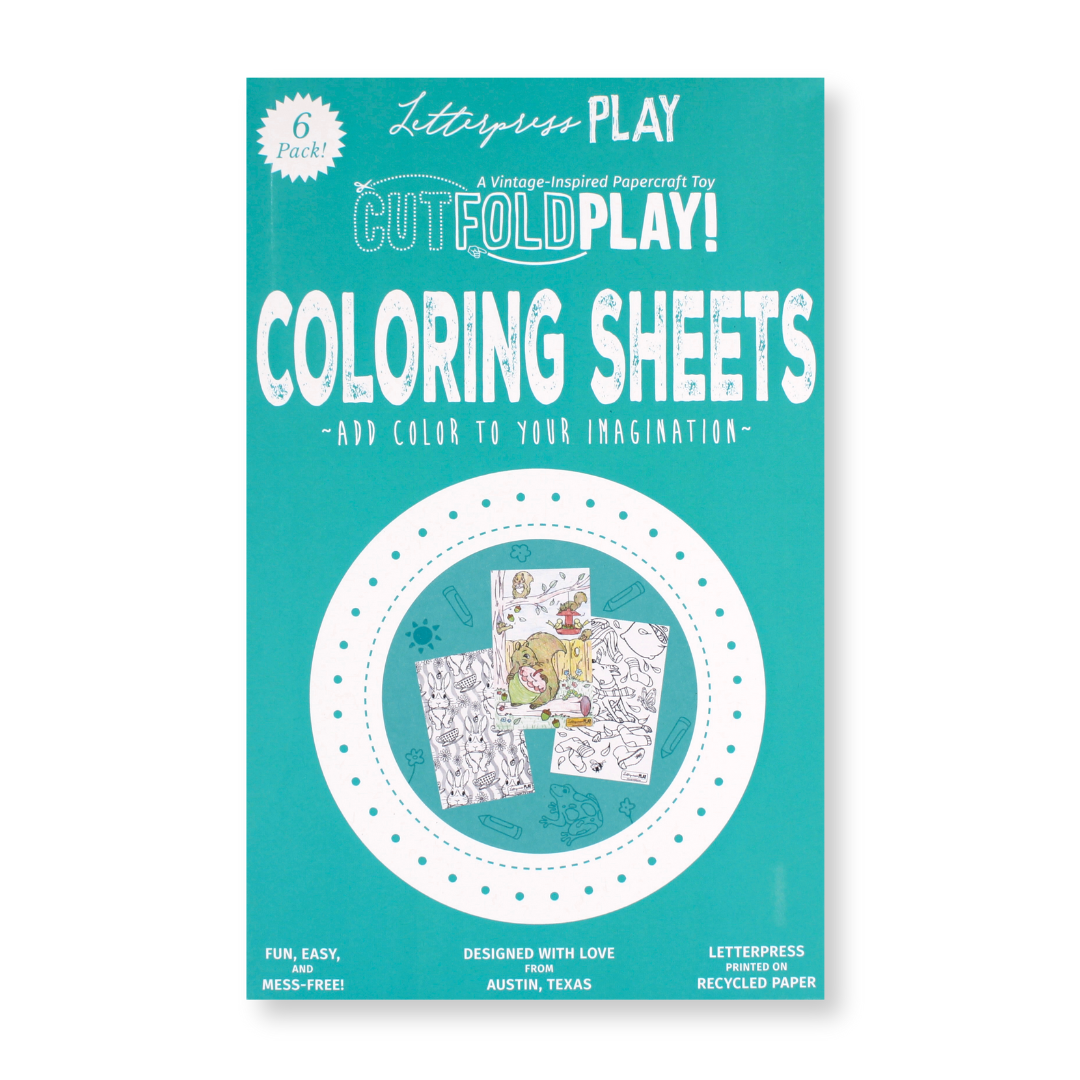 Colorproof Copy Toy Coloring Sheets Paper Toy Box (Pack of 6) – Letterpress PLAY