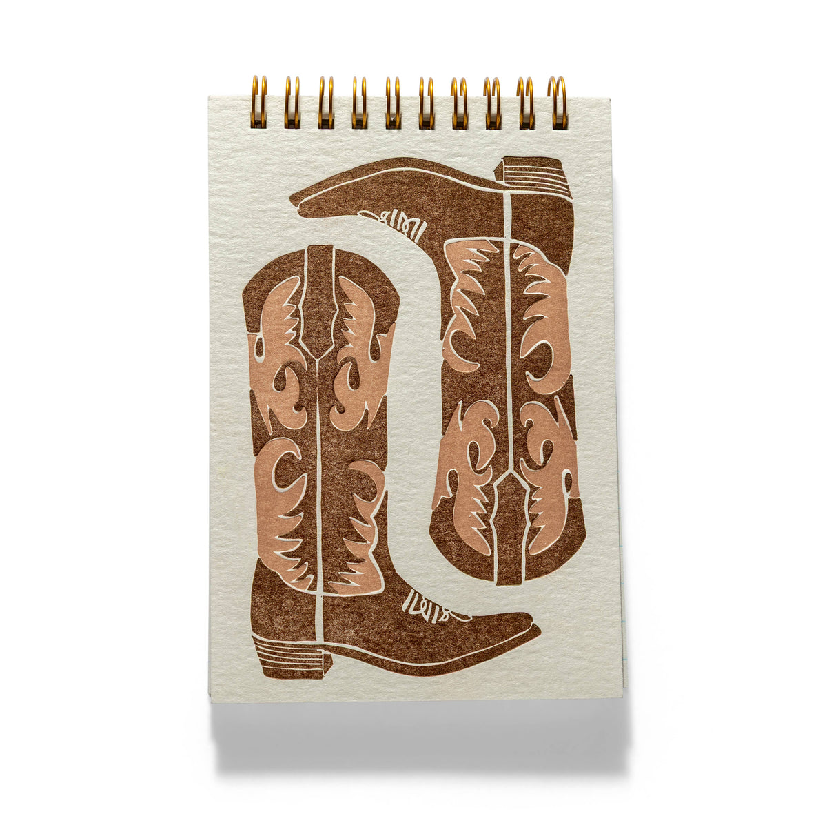 Brown Boots | Letterpress Notebook