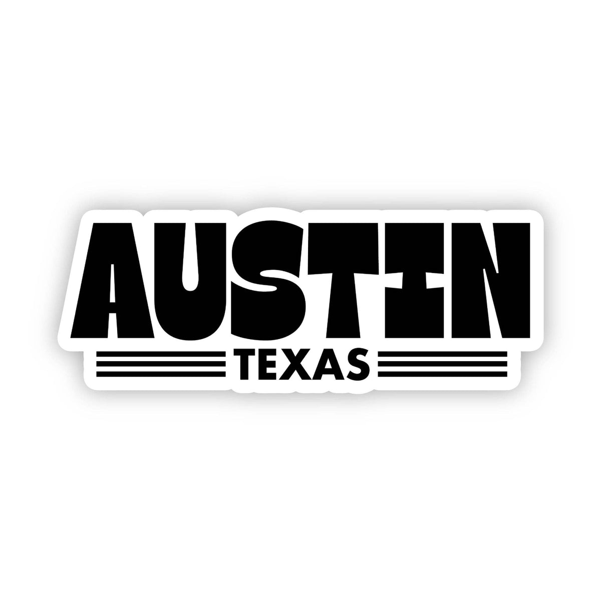 Austin Texas Text Sticker