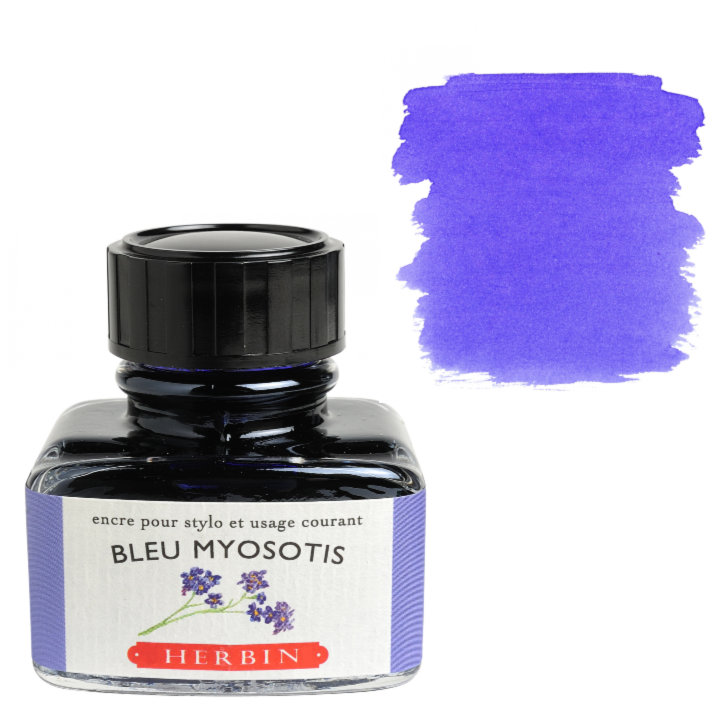Herbin Fountain Pen Ink 30ml Bottle -40 Colors: Vert Foret (Forest Green)