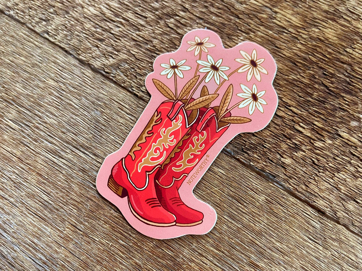 Cowboy Boots Sticker