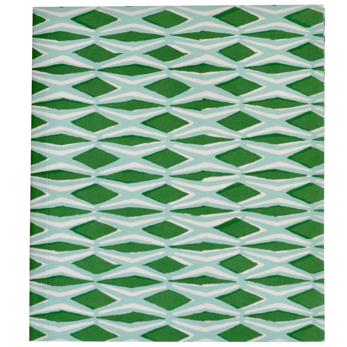 Tall Softback Sketchbook Smocking Jade and Forest Green