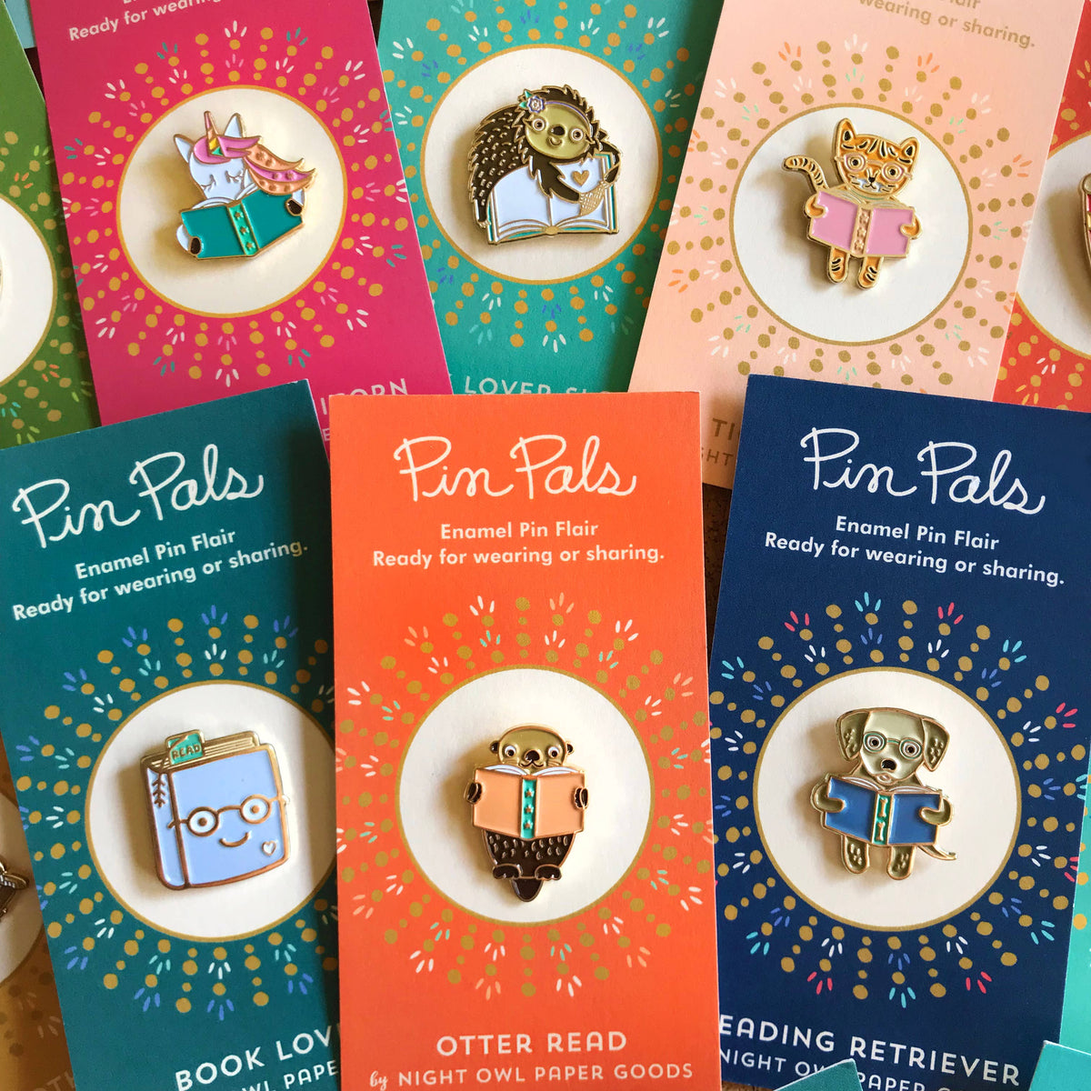 Reading Retriever Enamel Pin