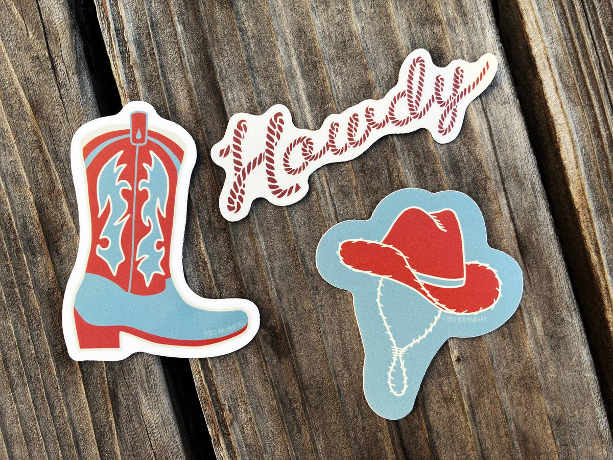 Cowboy Boot Vinyl Sticker | Yee Haw Sticker | Cowgirl Gear