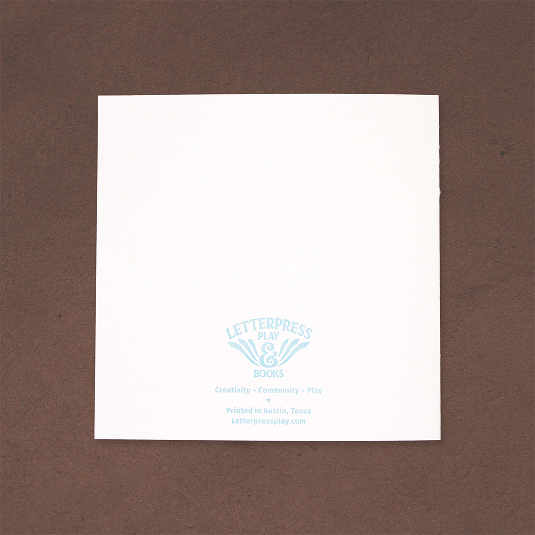 Snips, Snails & Puppy-Dogs Tails Letterpress Card