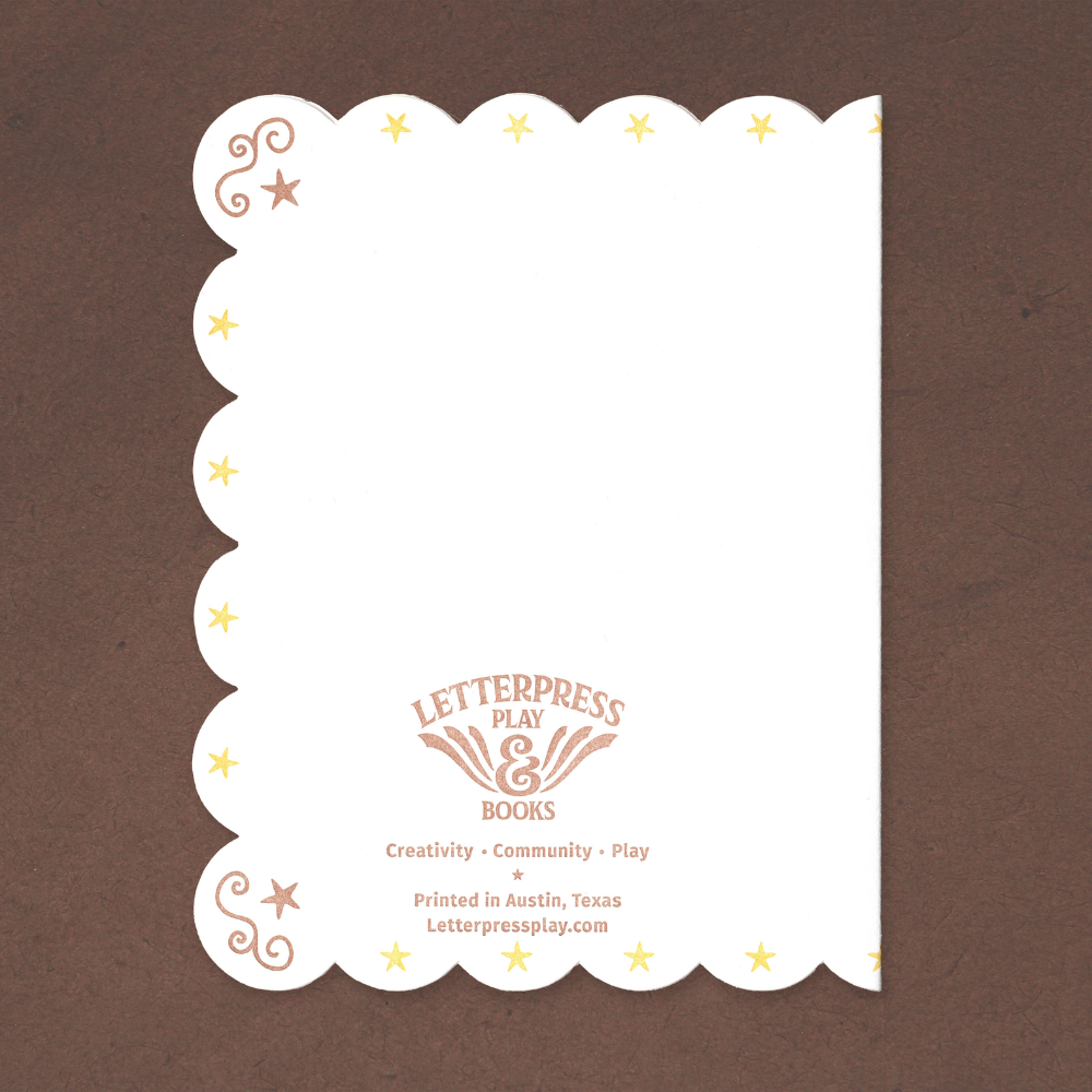 Howdy Boot Letterpress Card