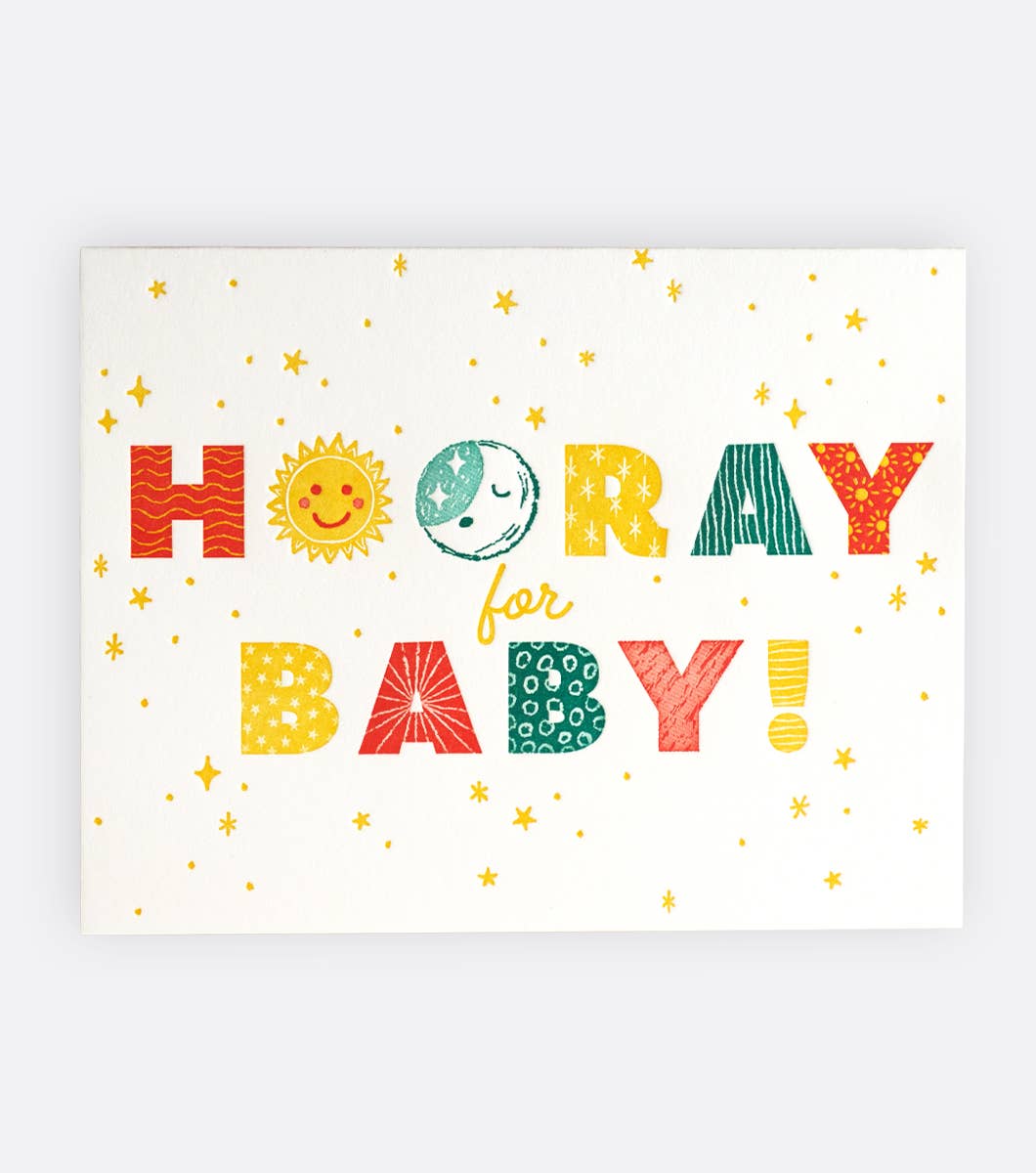 Baby, Hooray Baby - Greeting Card