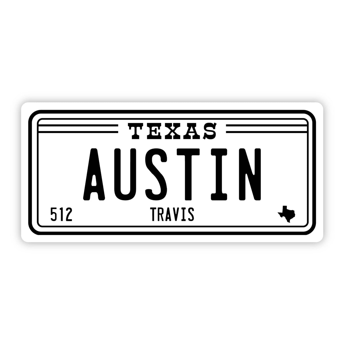 Austin Texas 512 Bumper Sticker (5 inch)