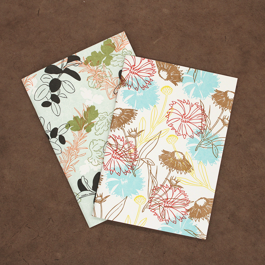 A6 Floral Notebooks - Herbs and Wildflower