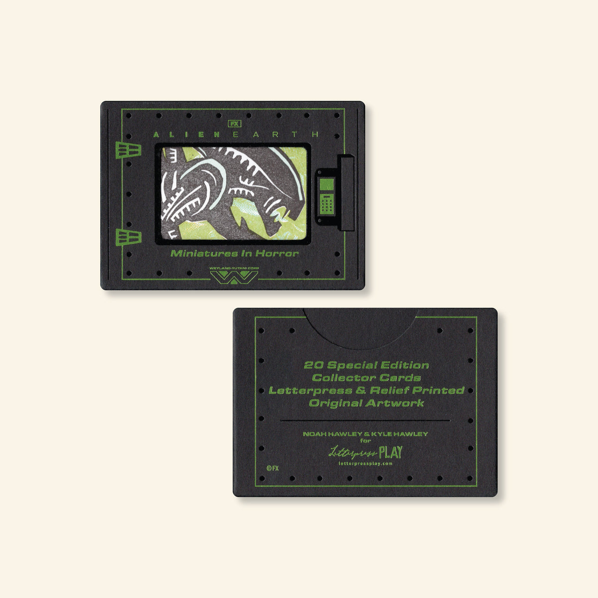 "Miniatures of Horror" Alien: Earth Cards