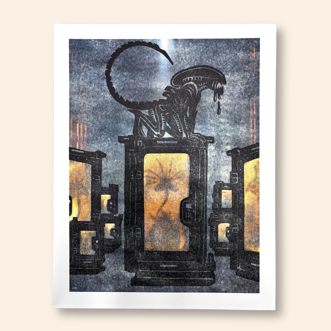 絵画 Alien Donation Alien_Earth_Letterpress_PLAY_A