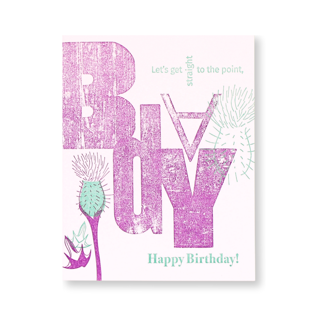 Letterpress Birthday Card - 