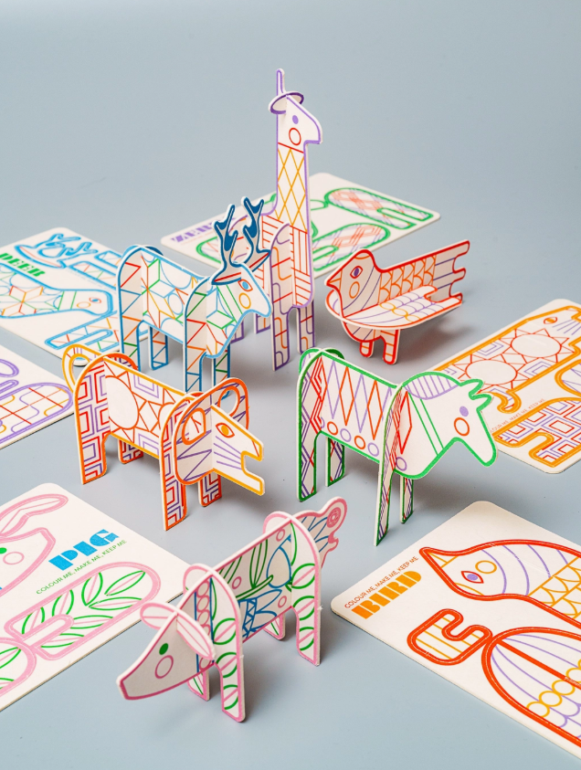 3D Animal Postcards