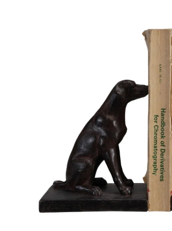 Resin Sitting Dog Bookend