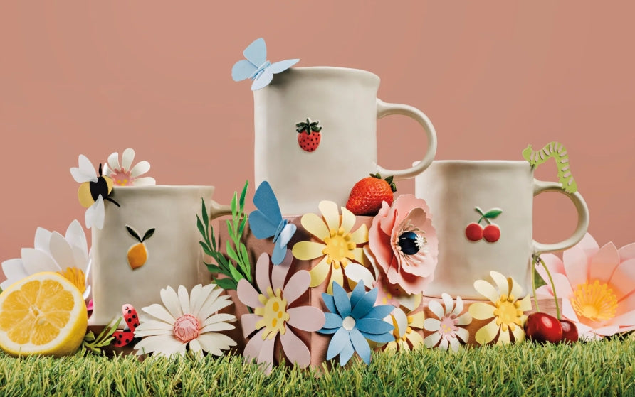 Cherry Embossed Mug