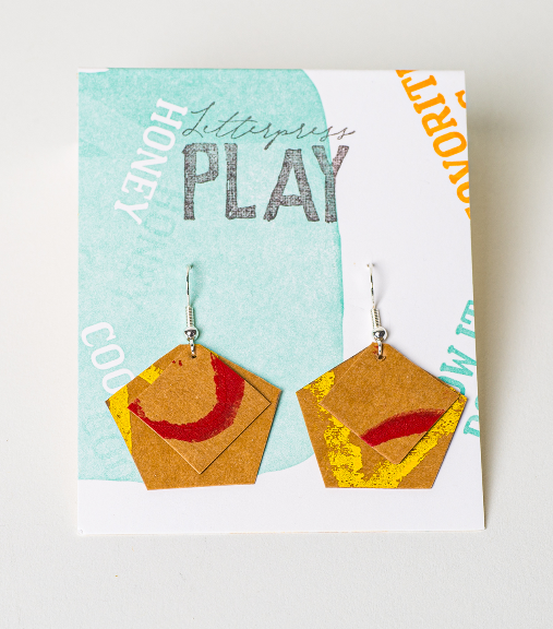 Upcycled Paper Earrings