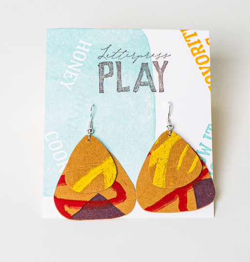 Upcycled Paper Earrings