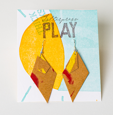 Upcycled Paper Earrings