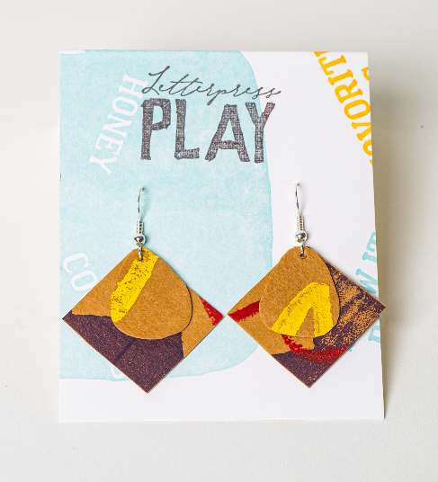 Upcycled Paper Earrings