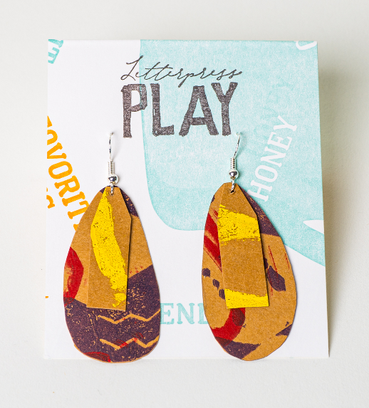 Upcycled Paper Earrings