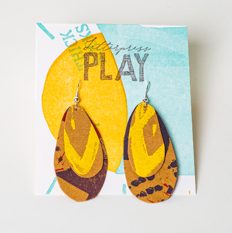 Upcycled Paper Earrings